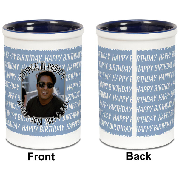 Photo Birthday Pencil Holder - Blue - approval