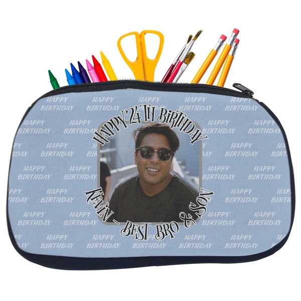 Photo Birthday Pencil / School Supplies Bags - Medium