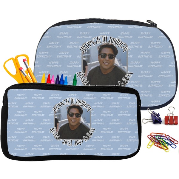 Photo Birthday Pencil / School Supplies Bags Small and Medium