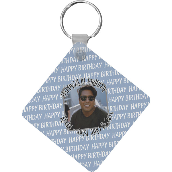 Custom Photo Birthday Diamond Plastic Keychain