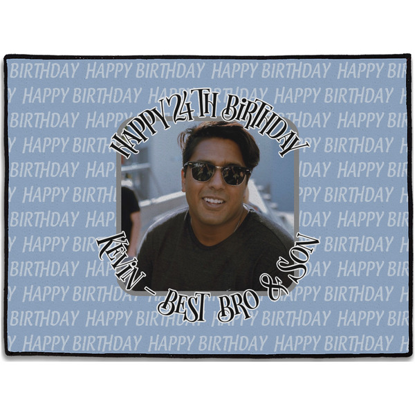 Custom Photo Birthday Door Mat - 24"x18" (Personalized)