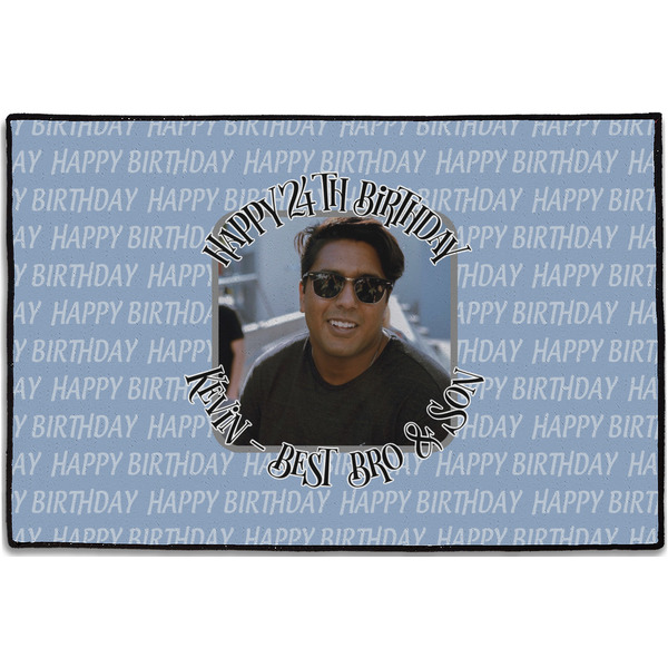 Custom Photo Birthday Door Mat - 36"x24" (Personalized)