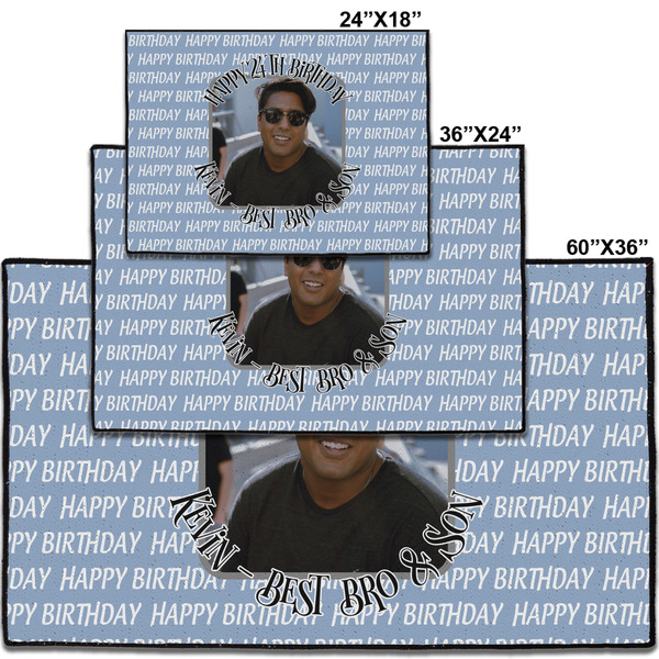 Photo Birthday Personalized Door Mat - Group Parent IMF