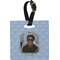 Photo Birthday Plastic Luggage Tag - Square