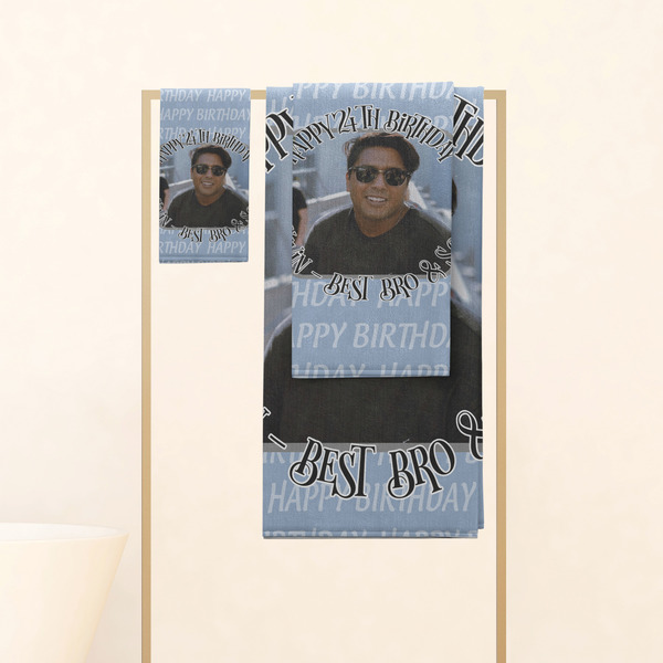 Photo Birthday Personalized Towel Set