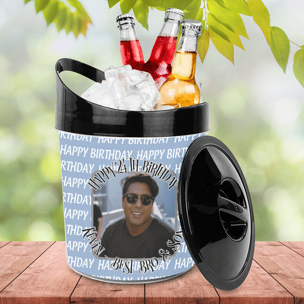 Photo Birthday Plastic Ice Bucket - LIFESTYLE