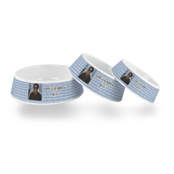 Photo Birthday Plastic Pet Bowls - PARENT MAIN