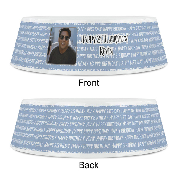 Photo Birthday Plastic Pet Bowls - Small - APPROVAL