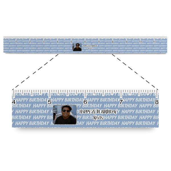 Custom Photo Birthday Plastic Ruler - 12"