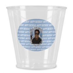 Photo Birthday Plastic Shot Glass