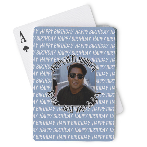 Custom Photo Birthday Playing Cards