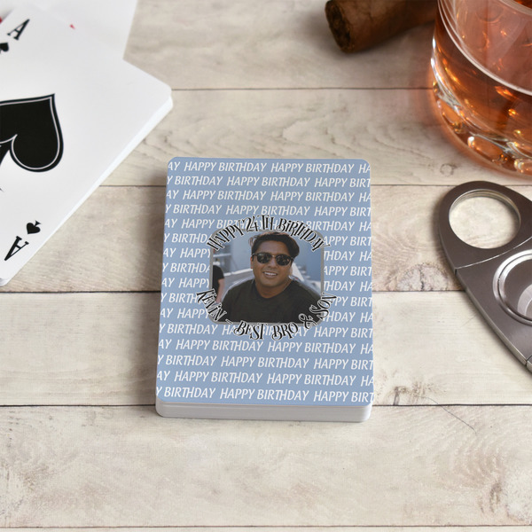 Photo Birthday Playing Cards - In Context
