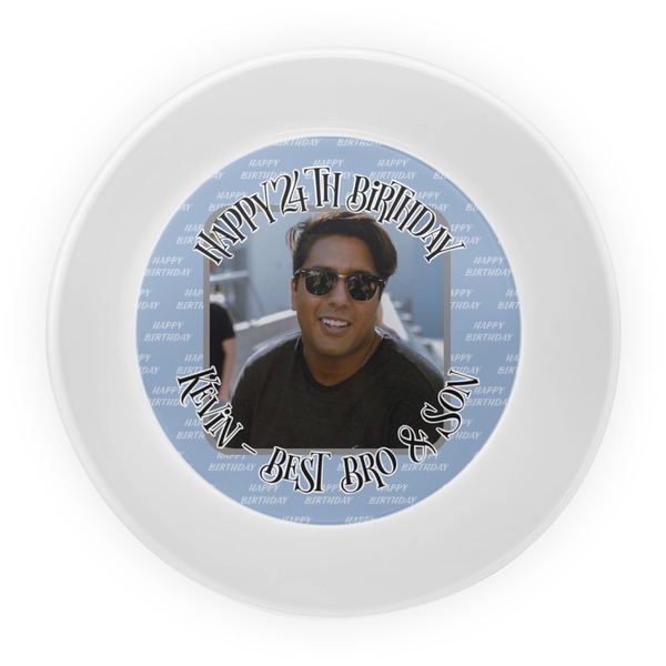 Photo Birthday Melamine Bowl - Center