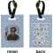 Photo Birthday Rectangle Luggage Tag (Front + Back)