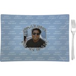 Photo Birthday Glass Rectangular Appetizer / Dessert Plate (Personalized)