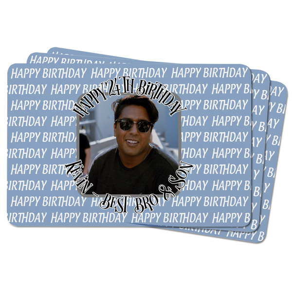Photo Birthday Rectangular Fridge Magnet - THREE