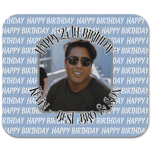 Photo Birthday Rectangular Mouse Pad - APPROVAL