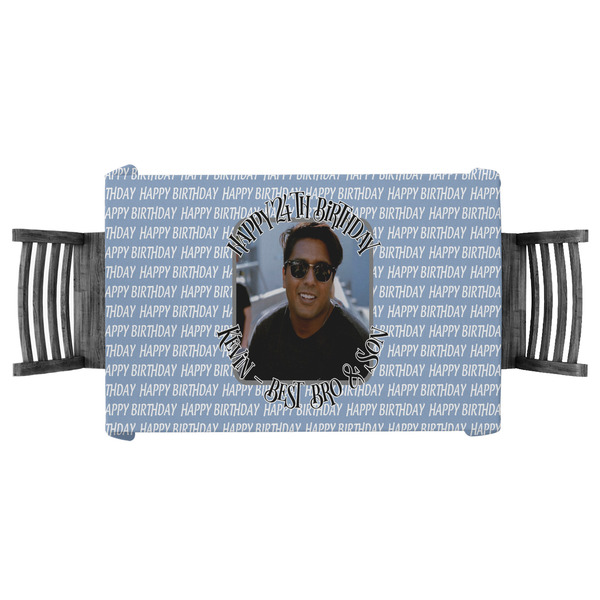 Custom Photo Birthday Tablecloth - 58"x58" (Personalized)