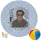 Photo Birthday Round Beach Towel (Personalized)