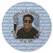 Photo Birthday Round Rubber Backed Coaster (Personalized)