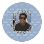 Photo Birthday Round Decal - Small (Personalized)