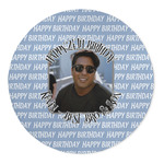 Photo Birthday 5' Round Indoor Area Rug