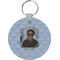 Photo Birthday Round Plastic Keychain