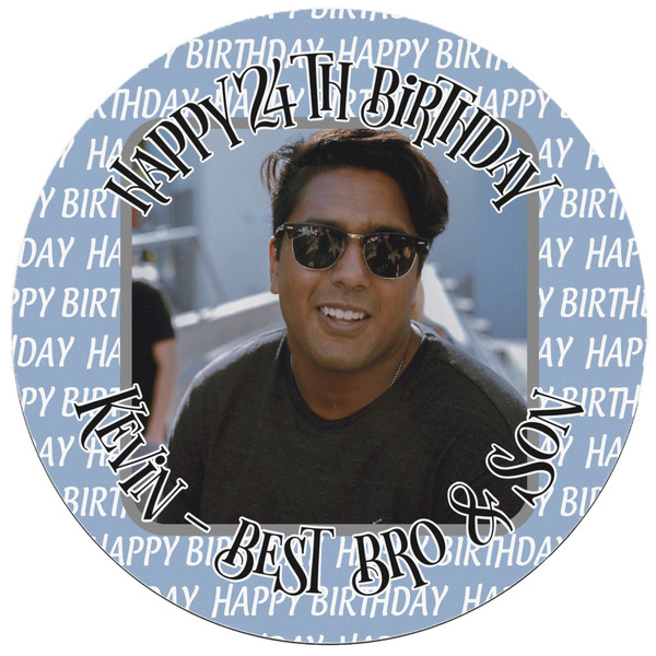Photo Birthday Round Mousepad - APPROVAL