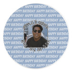 Photo Birthday Round Stone Trivet