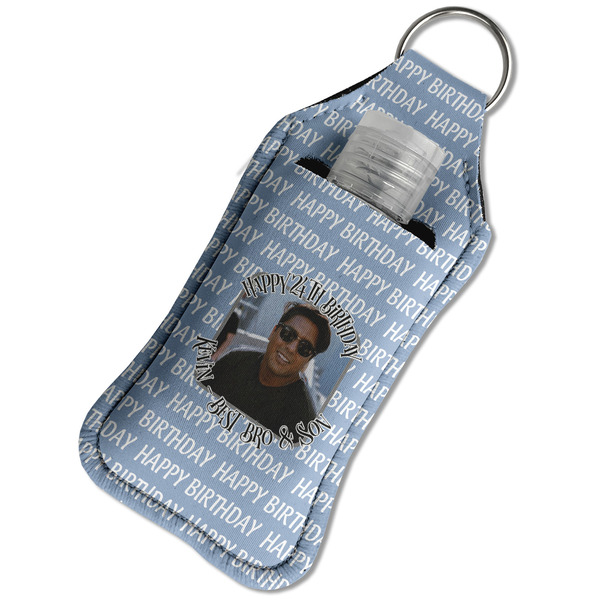 Photo Birthday Sanitizer Holder Keychain - Large in Case