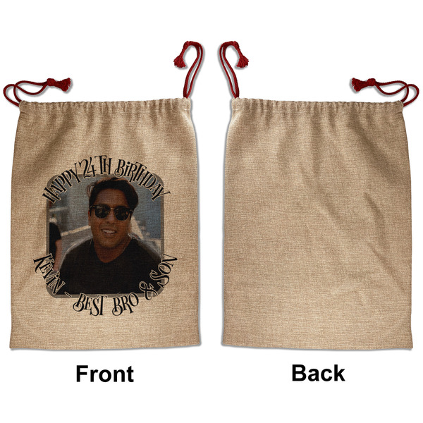 Photo Birthday Santa Bag - Approval - Front