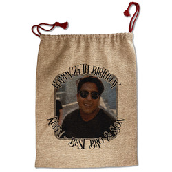 Photo Birthday Santa Sack - Front