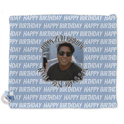 Photo Birthday Security Blankets - Double Sided