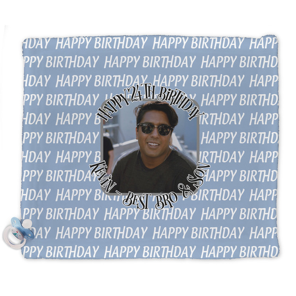 Custom Photo Birthday Security Blanket