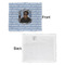 Photo Birthday Security Blanket - Front & White Back View