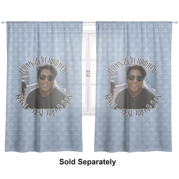 Photo Birthday Sheer Curtains