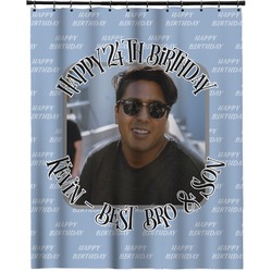 Photo Birthday Extra Long Shower Curtain - 70"x84" (Personalized)