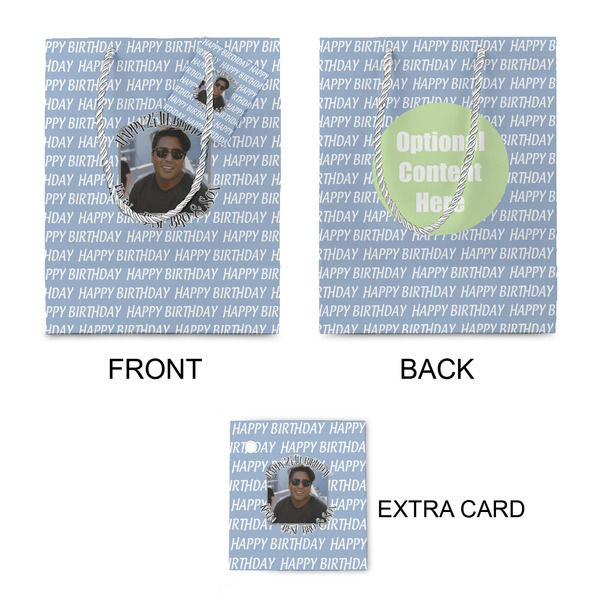 Photo Birthday Small Gift Bag - Approval