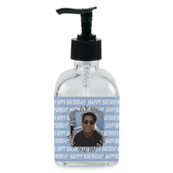 Photo Birthday Glass Soap & Lotion Bottle - Single Bottle