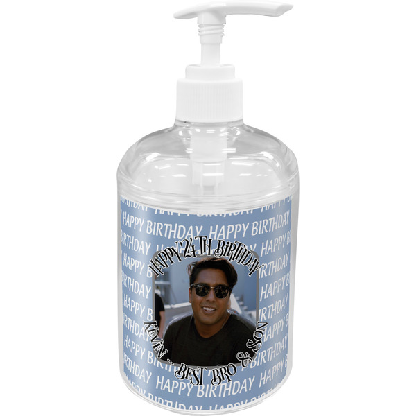 Custom Photo Birthday Acrylic Soap & Lotion Bottle