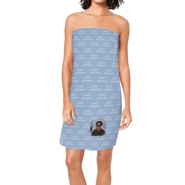 Custom Photo Birthday Spa / Bath Wrap (Personalized)