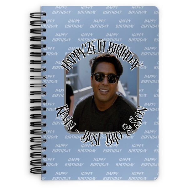Custom Photo Birthday Spiral Notebook - 7x10