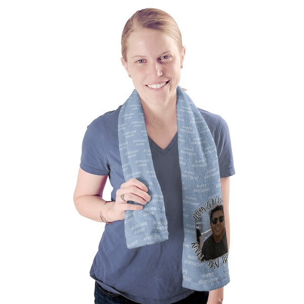 Photo Birthday Sport Towel - Exercise use - Model