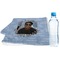 Photo Birthday Sports Towel Folded with Water Bottle