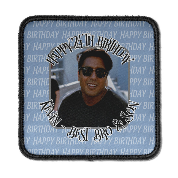 Custom Photo Birthday Iron On Square Patch