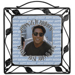 Photo Birthday Square Trivet (Personalized)