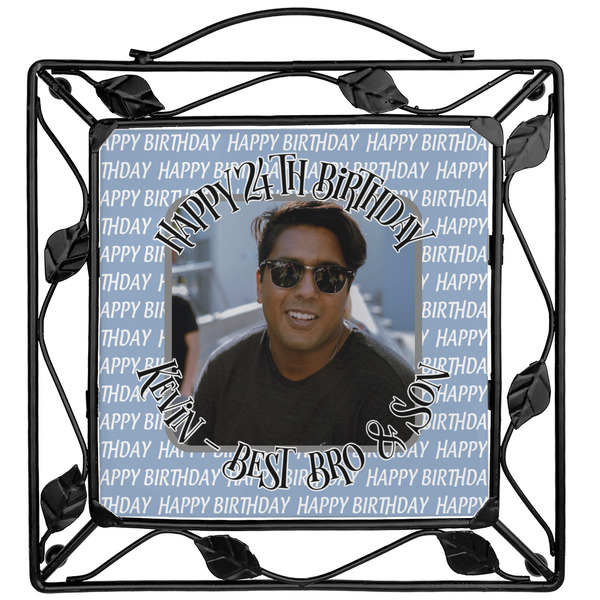 Custom Photo Birthday Square Trivet (Personalized)