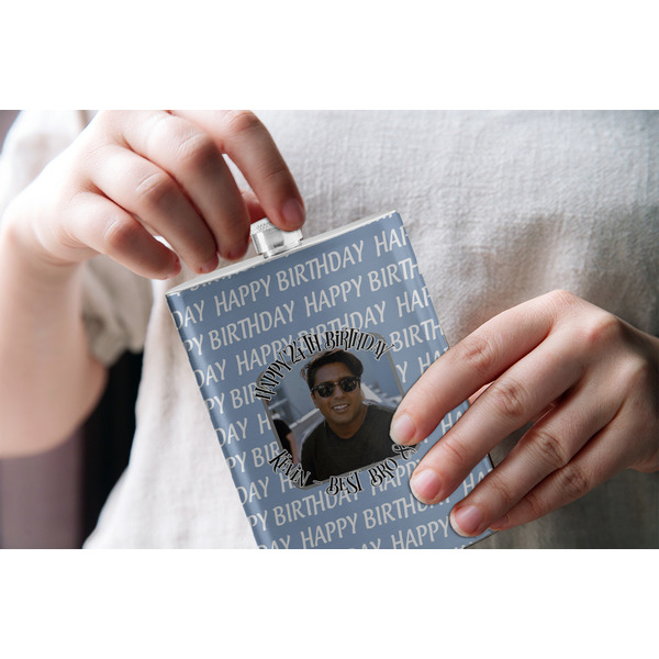Photo Birthday Stainless Steel Flask - LIFESTYLE 1