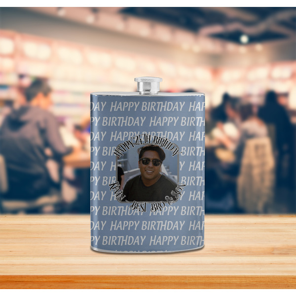 Photo Birthday Stainless Steel Flask - LIFESTYLE 2