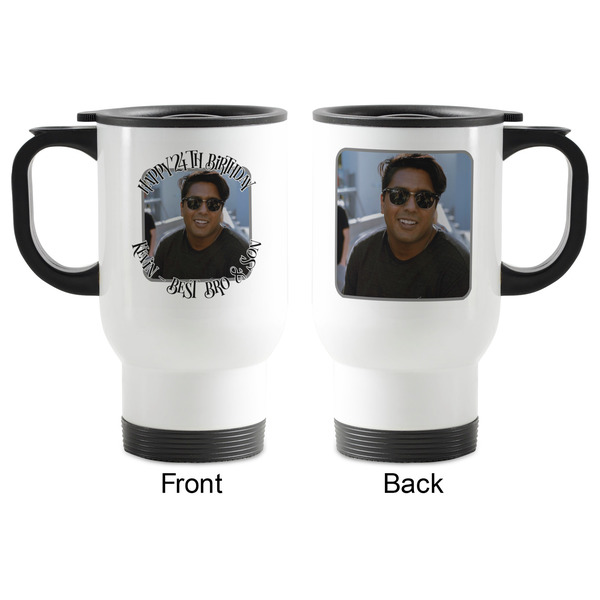 Photo Birthday Stainless Steel Travel Mug with Handle - Apvl